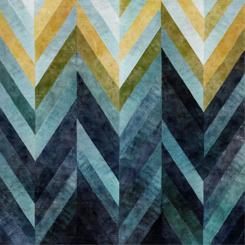 Indigo Impression I Print by Sofia Fox, 24" H x 24" W, Image Brush Gel