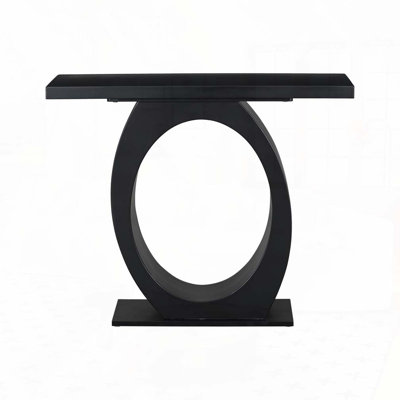 Console Table with Egg-Shaped Base