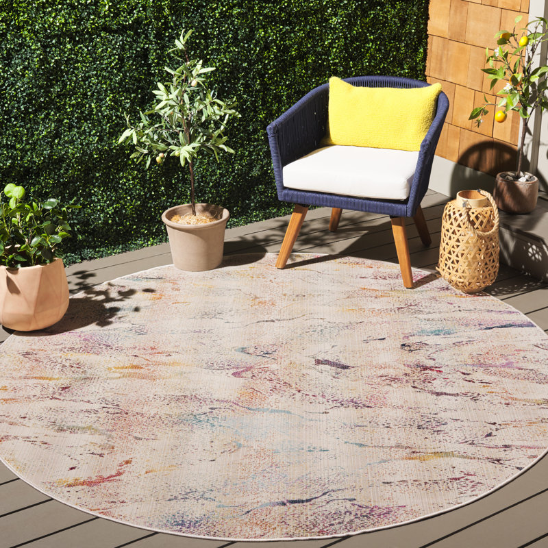 Tapis d'intérieur / extérieur Effeff Performance, Rond 6 pi 7 po