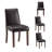 17.3'' Wide Modern Upholstered Fabric High Back Parsons Side Dining Chair with Solid Wood Legs-1312622358