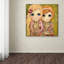 «Big Eyed Girl Snuggle Bunnies» de Berkley, reproduction sur toile tendue-21180007