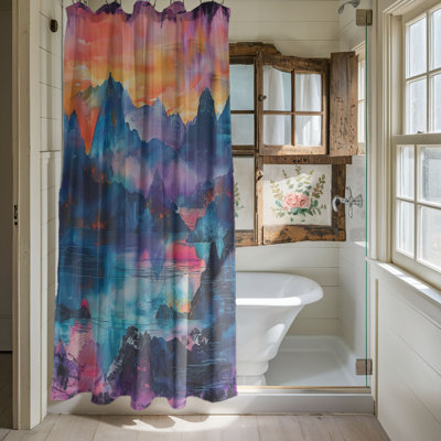 Chinese Ink Scenery - 1 Piece Standard Shower Curtain