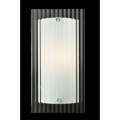 Applique murale encastrée 1 lumière en nickel à intensité variable Metro Fusion