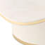 Gineverra Rectangular Cocktail Table - Ivory/Gold