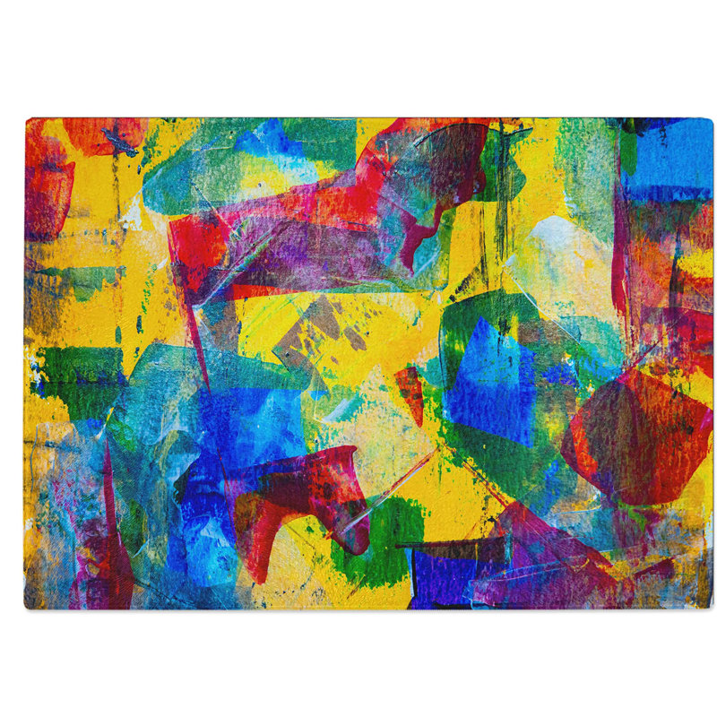 Tempered Glass Art Painting Vol.321 Chopping Board, 28.5 cm W x 20 cm L