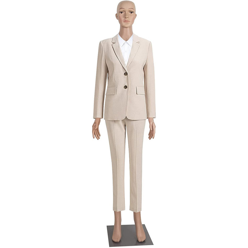 69-Inch Adjustable Female Mannequin with Metal Base