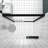 Aluminum Frame Double Sliding Glass Shower Enclosure With 1/4" (6mm) & Tempered Glass, Safe Design, - Crash Angle For Bathroom Rust Handle