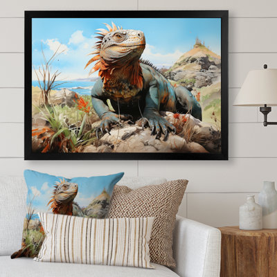 " Lizard On Rock II "
