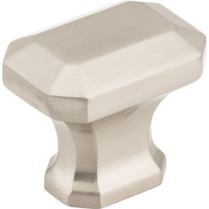 Ella Geometric Knob, Satin Nickel