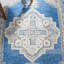 Tapis bleu marine / ivoire Metro 615-957676931