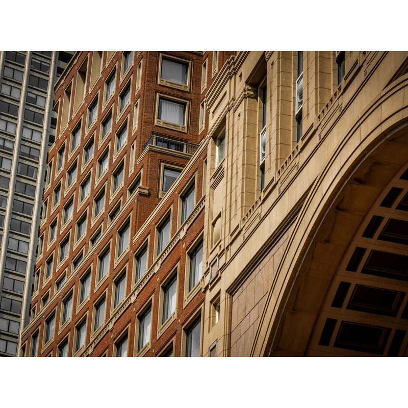«Boston Architecture» par Alan Scherer - photographie, Papier avec cadre noir, H 16 po x l 20 po