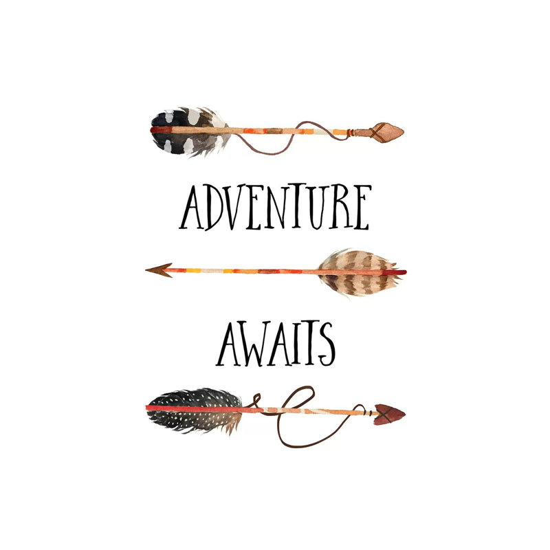 Adventure Awaits II - Print on Canvas, Wrapped Canvas, 66.04cm H x 45.72cm W x 3.81cm D
