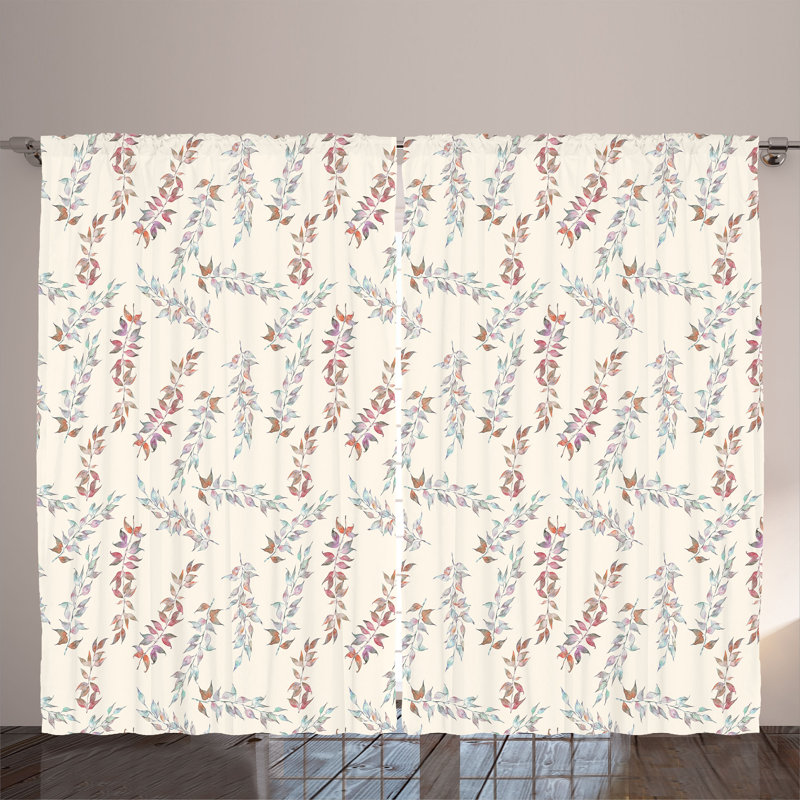 Waterloo Polyester Semi Sheer Curtain Pair