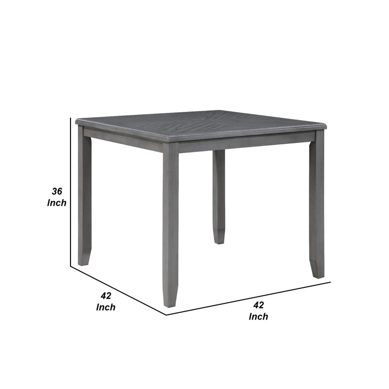 4 - Person Solid Wood Solid Wood Top Four Leg Dining Set