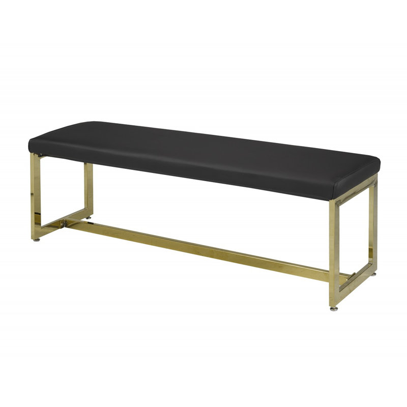 Banc d'appoint Cheyenne, Noir / or