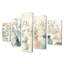«Green Vases In Collection» - Boho Pottery, ensemble d'art mural