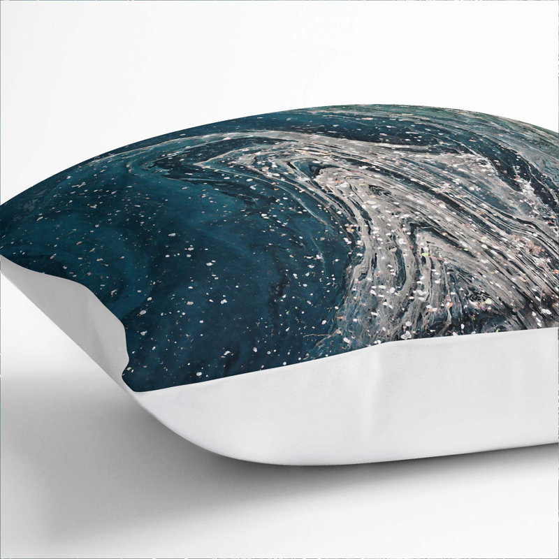 Square Throw Cushion, 40cm H x 40cm W x 15cm D, White