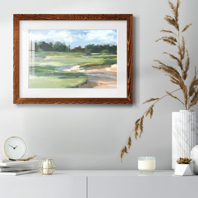 Golf Course Study II, reproduction d'art encadrée