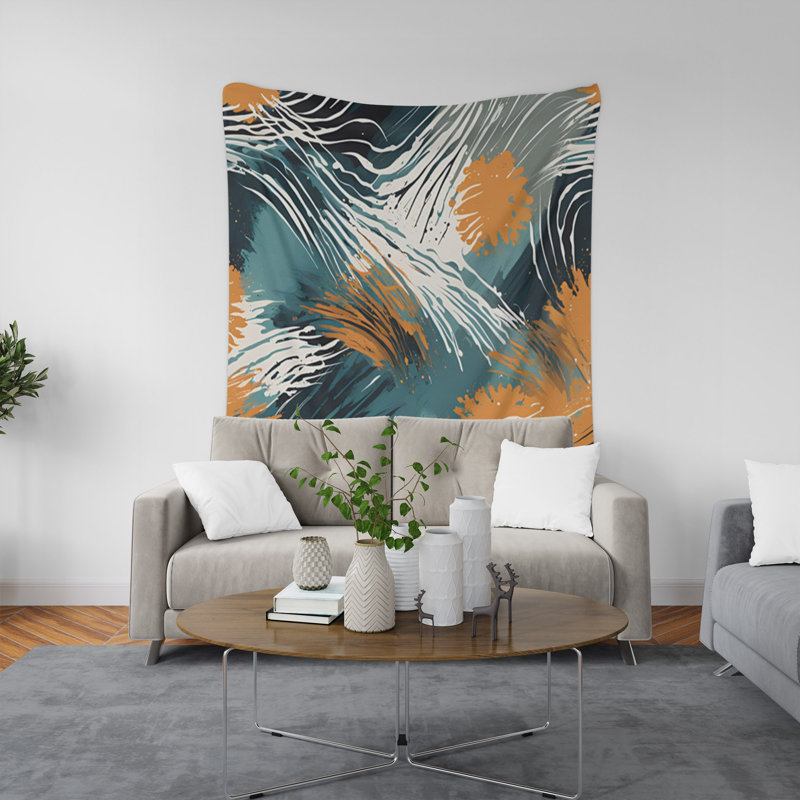 Tapisserie murale, H 88 po x l 104 po x P 1,2 po