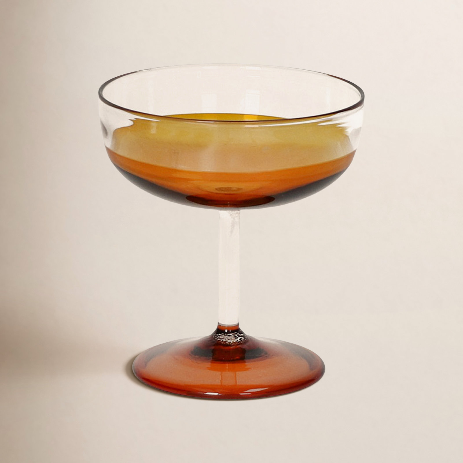 Wine Glass, Amber