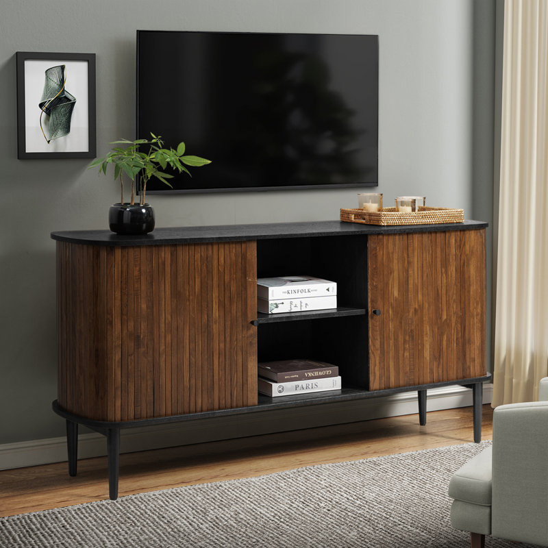 Celese 63'' Wide Sideboard with Adjustable Shelves and Wire Hole, null