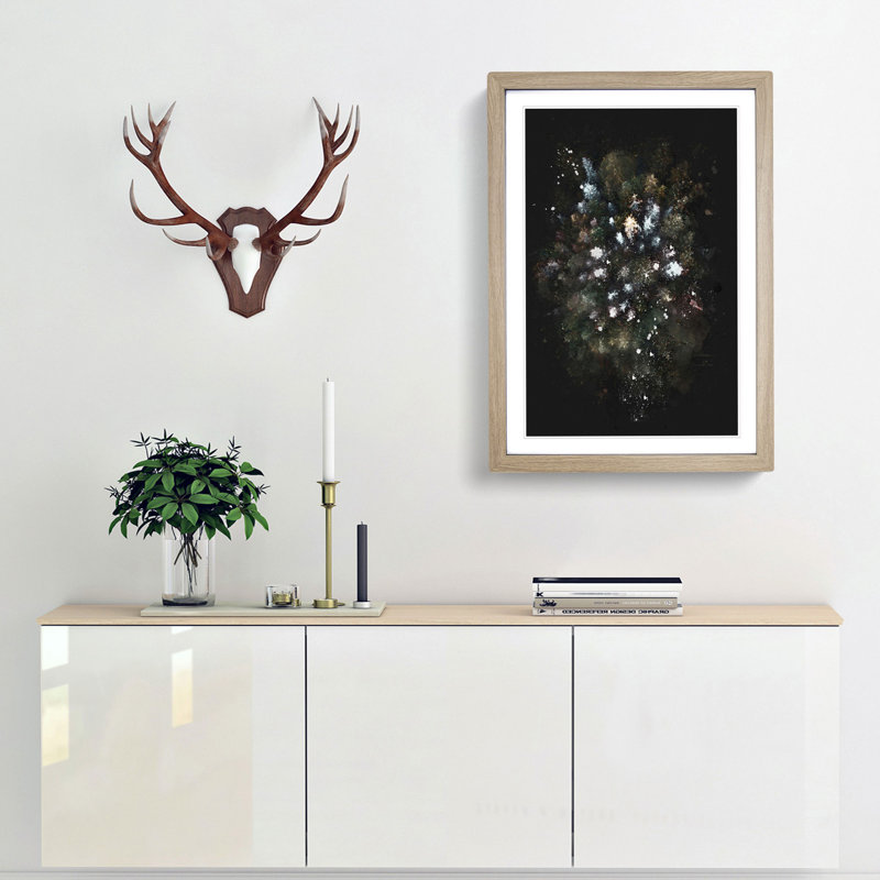 Forest Arrangement - Framed Print, 33cm H x 24cm W x 2cm D, Oak Framed