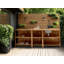 Outdoor Kitchen Island with Sink VENOSA Acacia Wood Brown