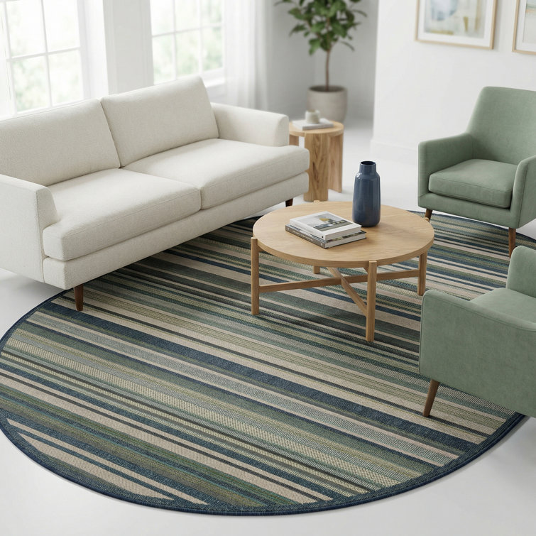 Tavon Striped Indoor / Outdoor Rug