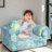 Modular - Couch. Foam Padded. Blue Linen Upholstery. Wood Frame. 2, Soft And Absorbing. Modern Involvement Play Upholstery, Construction. Seat, Design. 16.56X23.17X14.68In. 4.67Lb.