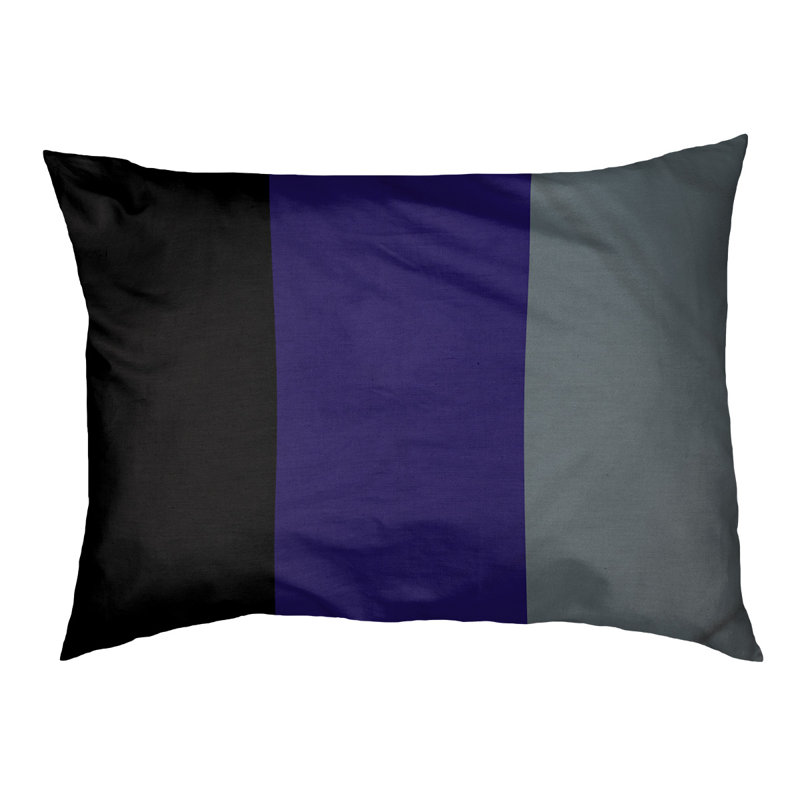 Coussin Atlanta, Grand (l 40 po x P 30 po x H 14 po), Black/Purple/Grey