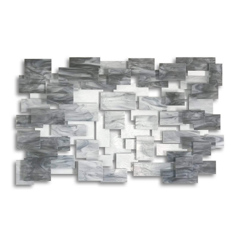 Monochrome Handmade Wall Decor, 44" H x 71" W x 4" D