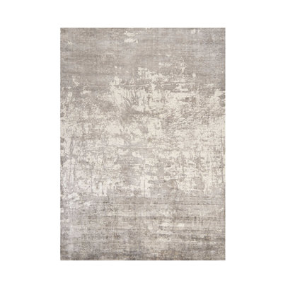 7' X 10'  Viscose Beige Area Rug