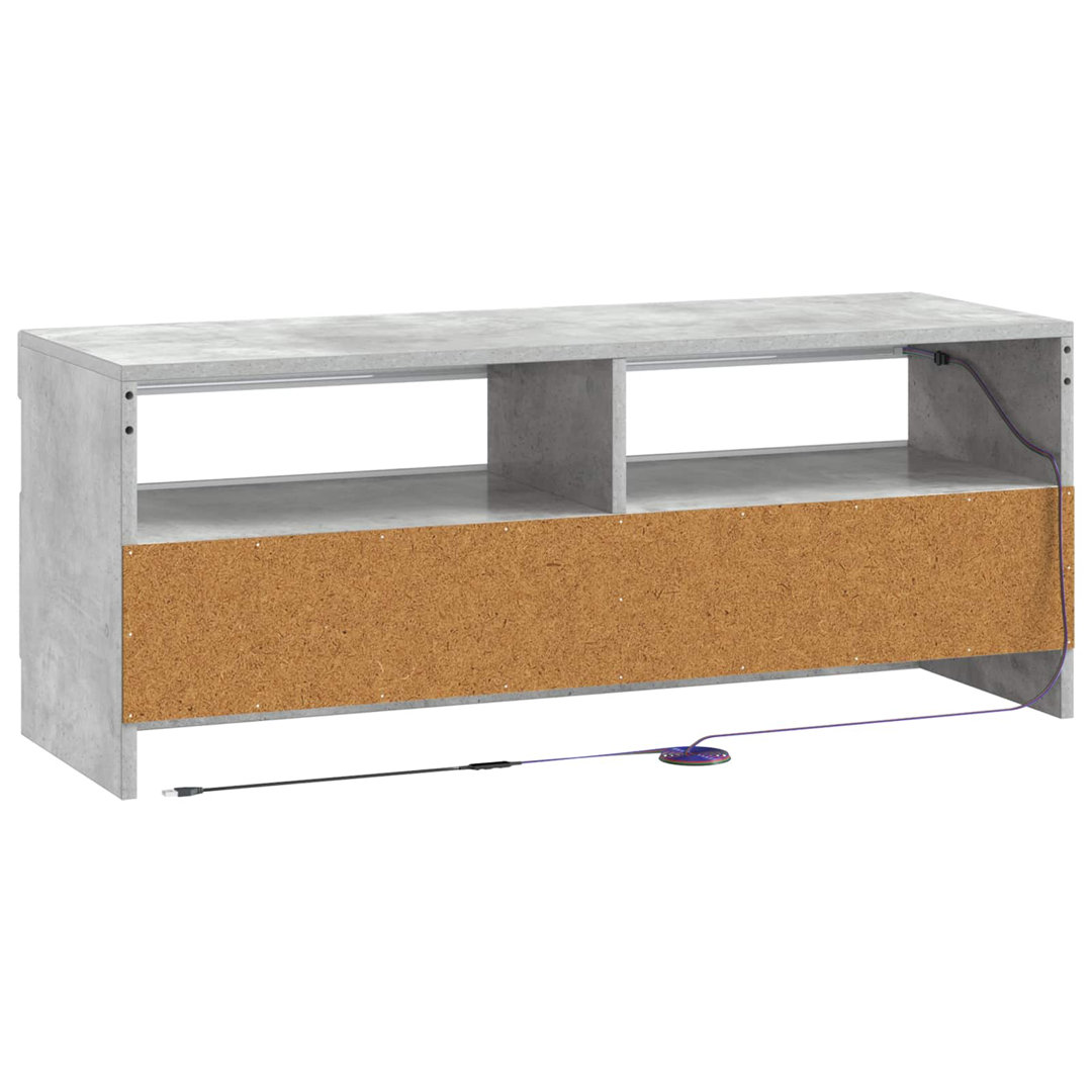 LED TV Cabinet with LED Strip Lights UTRECHT Engineered Wood Furniture