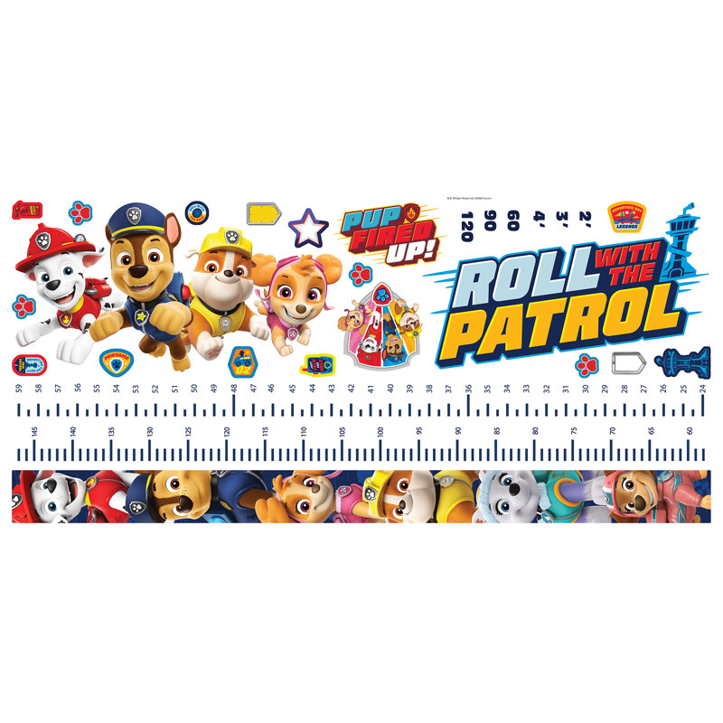 Paw Patrol Friends Growth Chart Decal