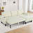 Modern Corduroy 3 Reversible Sectional Bed With Storage Chaise, Built-In Charging Ports, Arm Storages And Cup Holders For Living Room, Bedroom, Apartment - Beige, 83.53 In Deep, 51.41 Wide, 33.7-1482788707