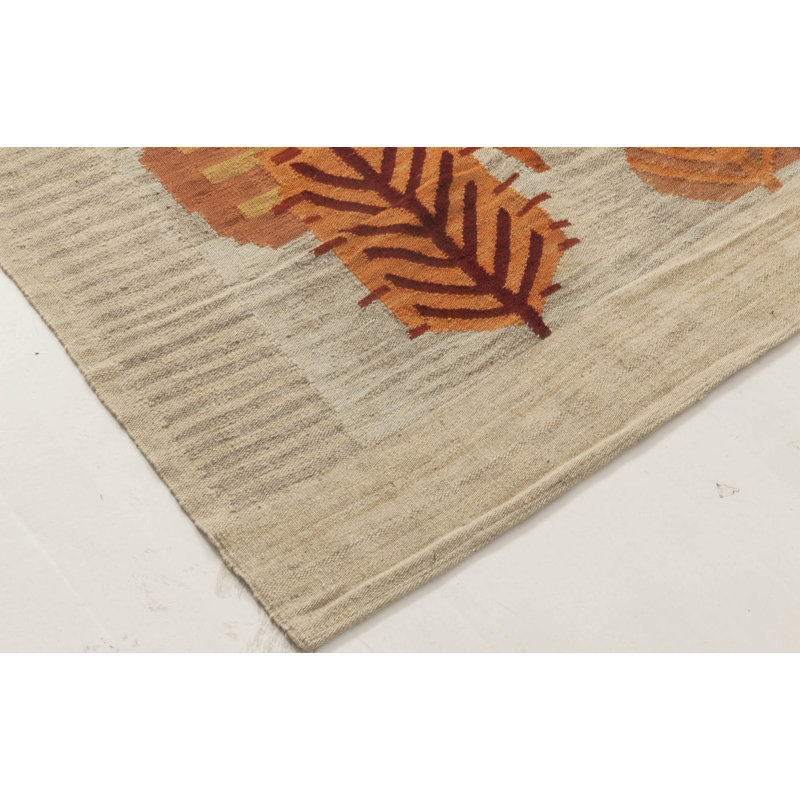 Modern One-of-a-Kind Rectangle 5'3" X 8'1" Flatweave Area Rug
