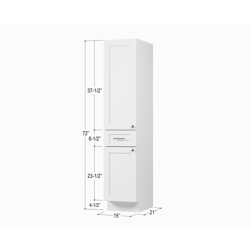 Armoire de salle de bain Disar, Blanc
