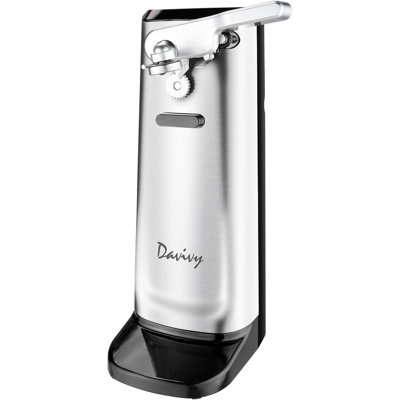 Davivy Electric Can Opener Stainless Steel Tall Automatic Can Opener Knife Sharpener and Bottle Opener