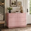 Commode à 6 tiroirs de 118 cm (46,5 pouces) au design ondulé sans poignées, meuble de rangement moderne pour chambre à coucher-828167854