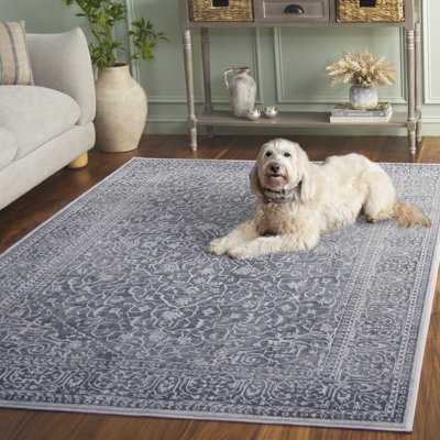Calidia Power Loom Dark Gray/Cream Rug