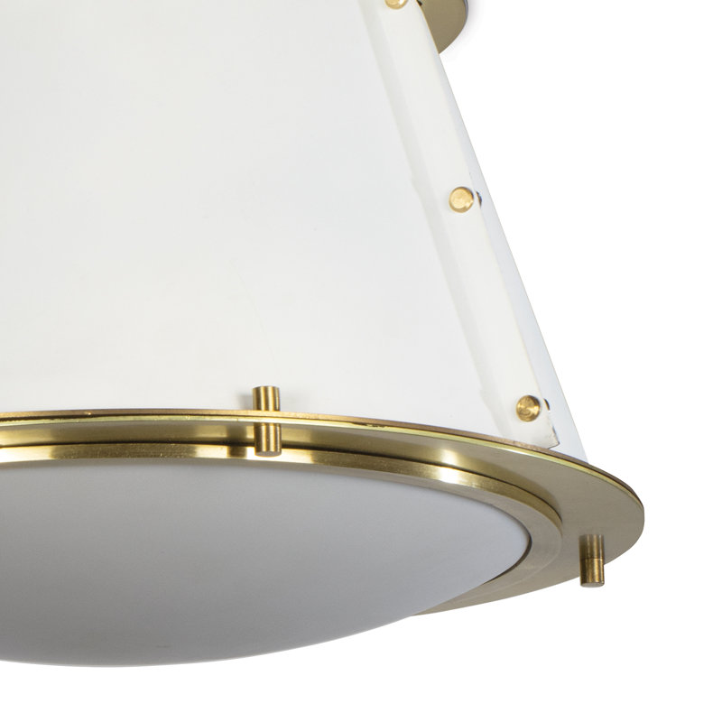 1 - Light Flush Mount, White
