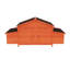 Poulailler d'extérieur fabriqué en bois massif avec 2 boîtes de nidification, points d'accès de gamme, doublure étanche, extérieur imperméable, mécanisme de verrouillage à l'épreuve des prédateurs, zone ventilée, pratique