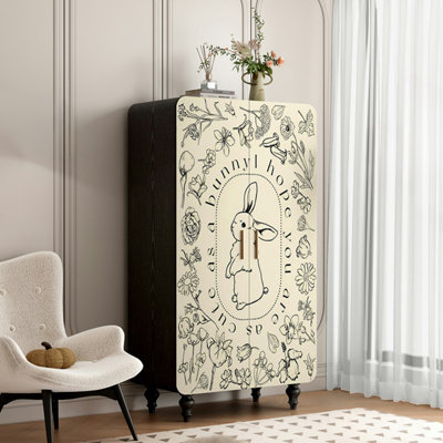Armoire vestiaire de style crème