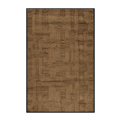 Machine Washable Turkish Brown Area Rug