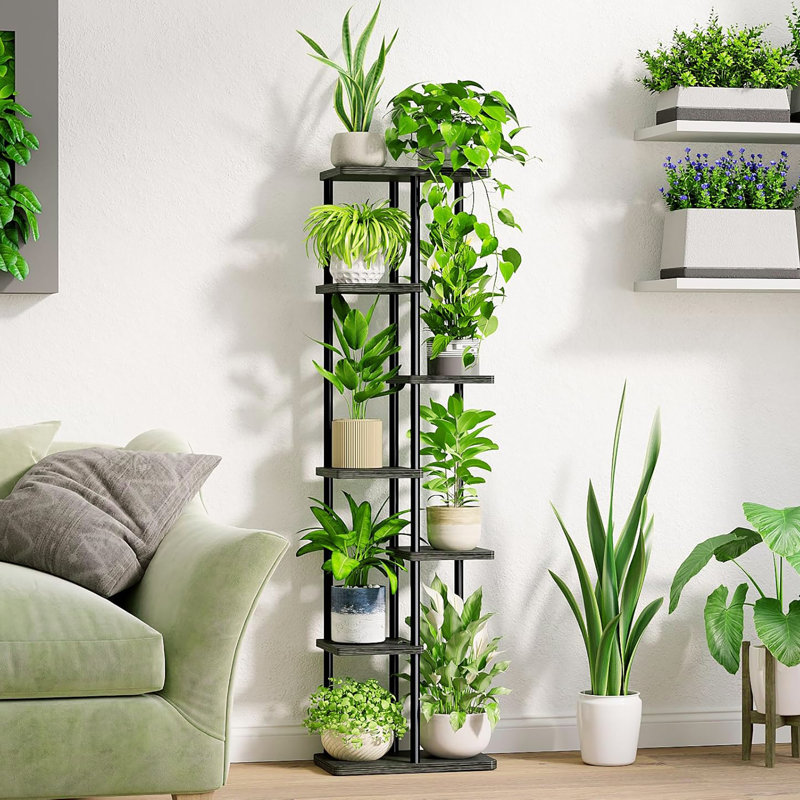 Support pour plante d'intérieur en métal pour coin, convient à plusieurs plantes, convient au salon, au balcon et au jardin