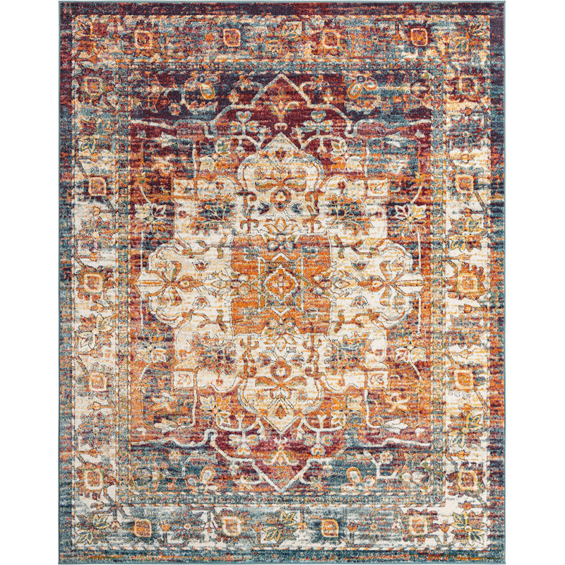 Charian Oriental Indoor Rug, Rectangle 7'10" x 10'