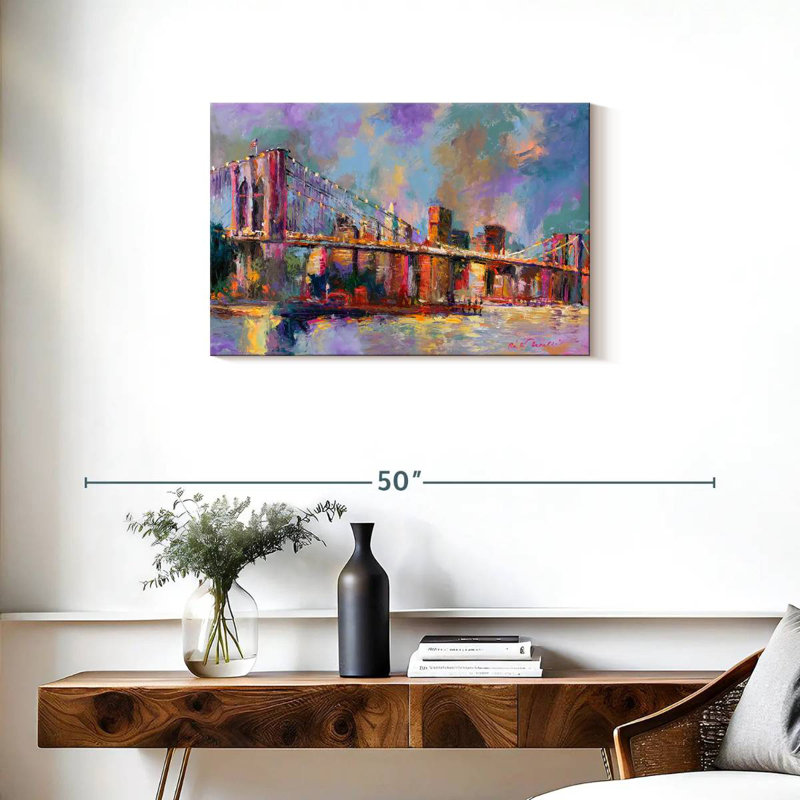 Couleurs du pont Ravi Brooklyn, H 20 po x l 30 po