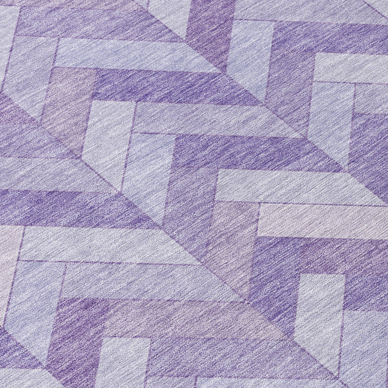 Machine Washable Indoor/Outdoor Matteson ACN2297 Geometric Rug, Runner 2'3" x 7'6"