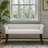 Upholstered Bench Cream