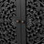Buffet 60 ", bois antique, sculptures florales pour le salon - standard-130482527